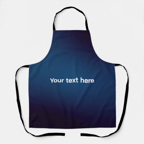 Dark Blue Abstract Pattern  Add Text Apron