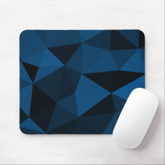 Dark blue and black geometric mesh pattern mouse pad