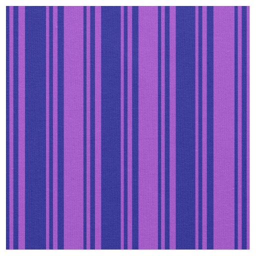 Dark Blue and Dark Orchid Lines Pattern Fabric
