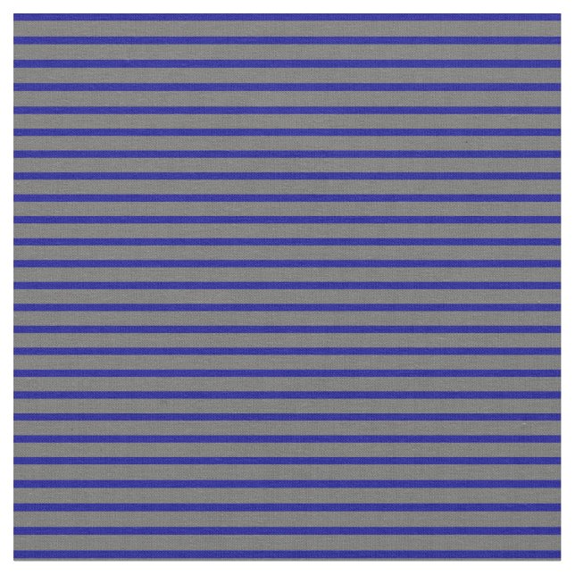 Dark Blue and Dim Grey Lined/Striped Pattern Fabric (Close Up)