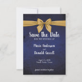 Dark Blue and Gold Bow (Front)