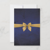 Dark Blue and Gold Bow (Back)