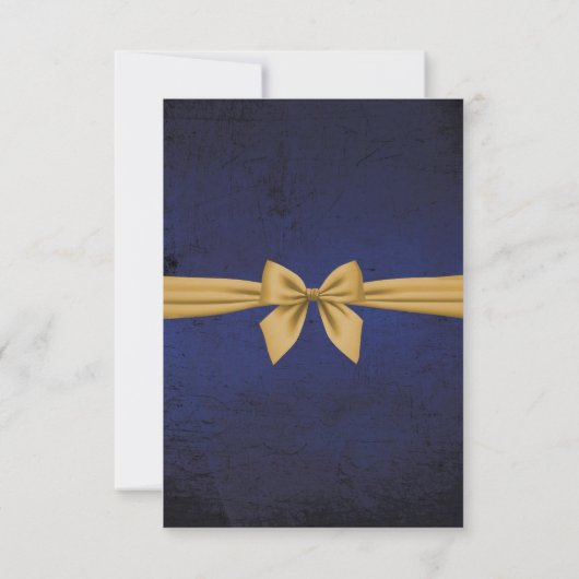 Dark Blue and Gold Bow (Back)