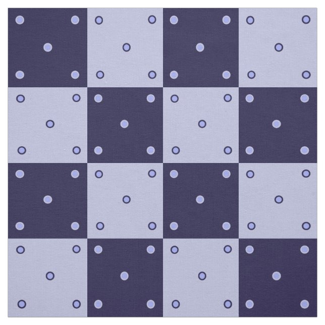 Dark blue and light blue squares fabric (Swatch)