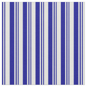 Dark Blue and Light Cyan Colored Lines Fabric