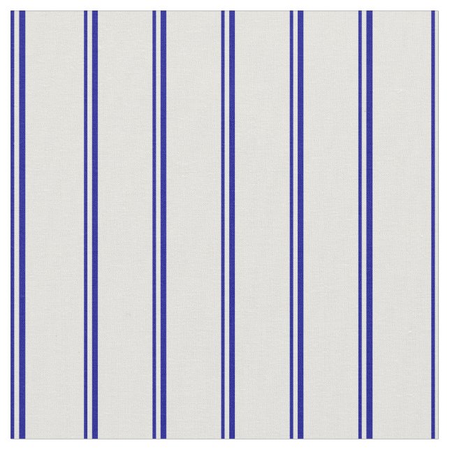Dark Blue and Light Cyan Stripes Fabric (Close Up)