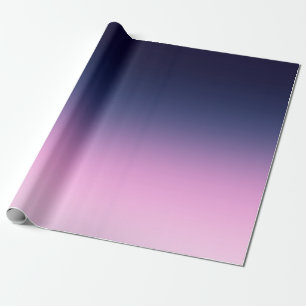 Dark blue and light pink gradient  wrapping paper