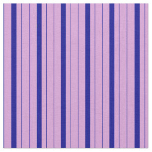 Dark Blue and Plum Stripes Pattern Fabric