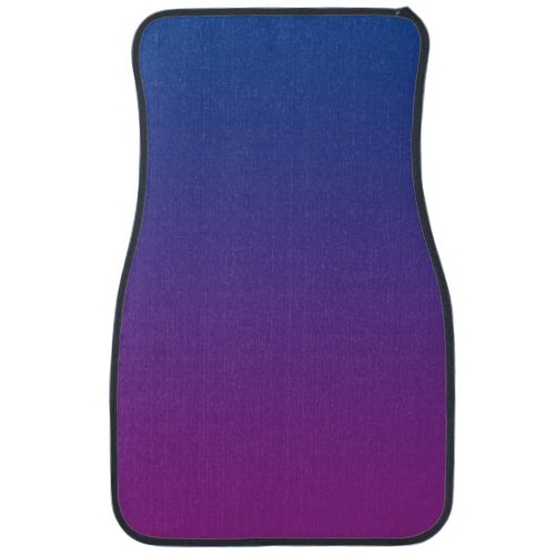 Dark Blue And Purple Ombre Car Floor Mat