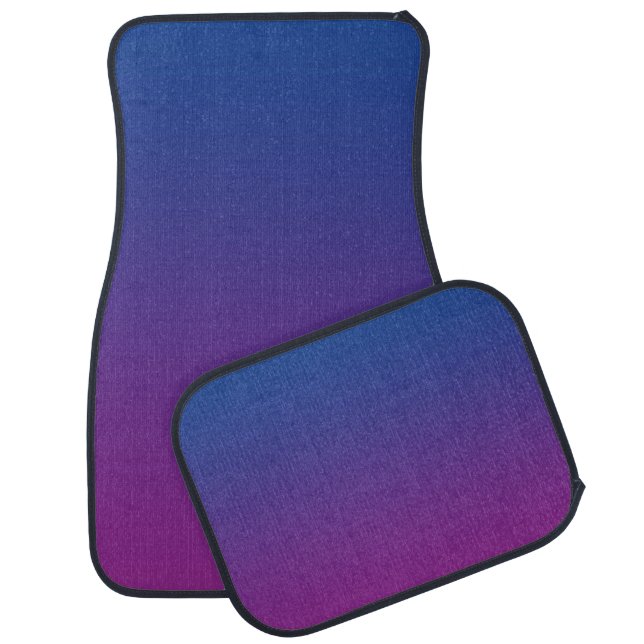 “Dark Blue And Purple Ombre” Car Mat (Set)