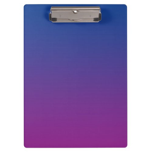 Dark Blue And Purple Ombre Clipboard