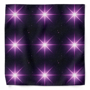 Dark Blue and Purple Stars Bandana