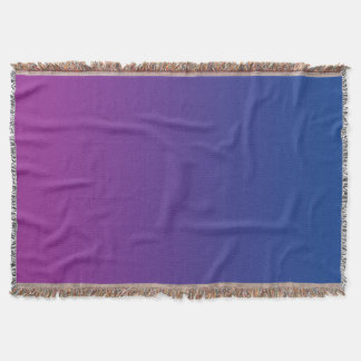 Dark Blue And Purple Throw Blanket