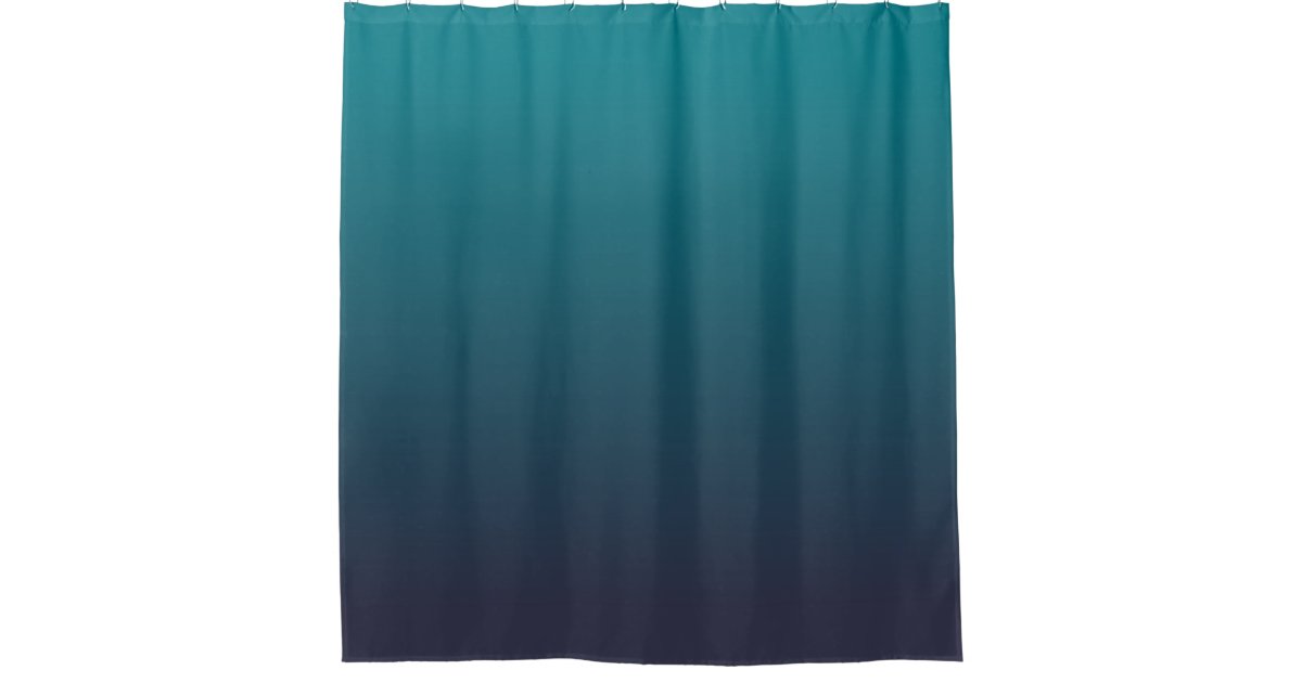 dark blue and teal ombre shower curtain zazzle com disney baby shower invitations