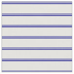 [ Thumbnail: Dark Blue and White Lines Pattern Fabric ]