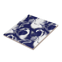 Dark Blue And White Warp