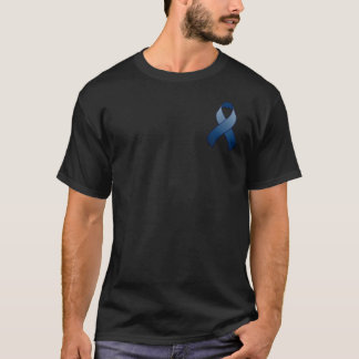 Dark Blue Awareness Pocket Ribbon T-Shirt