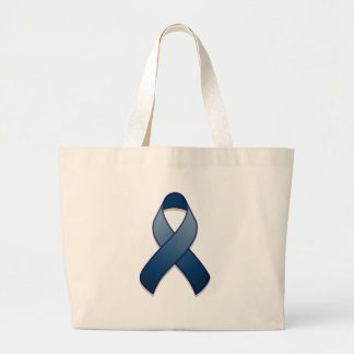 Dark Blue Awareness Ribbon Bag