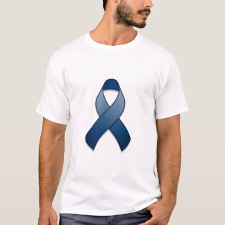 Dark Blue Awareness Ribbon T-Shirt