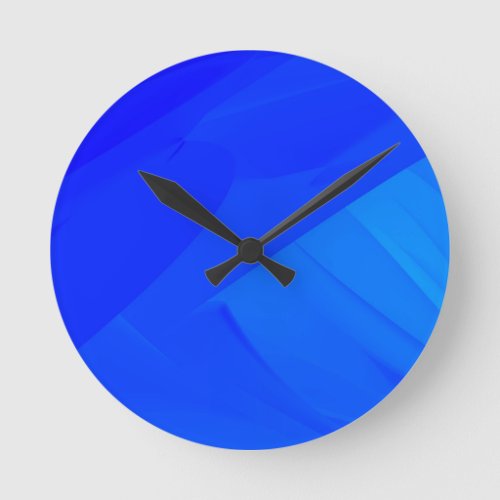 Dark Blue Backdrop Round Clock