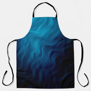 Dark BLUE background with lines. Colorful illustra Apron