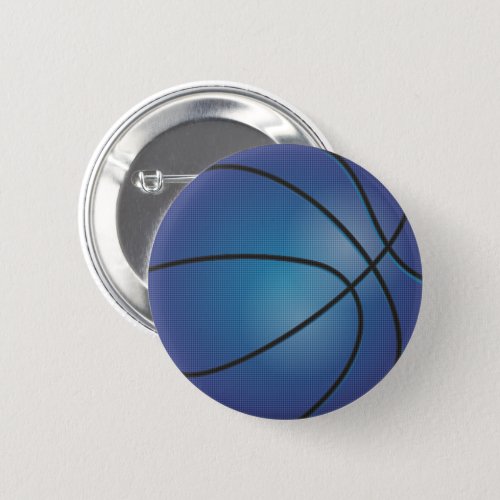 Dark Blue Basketball  Button