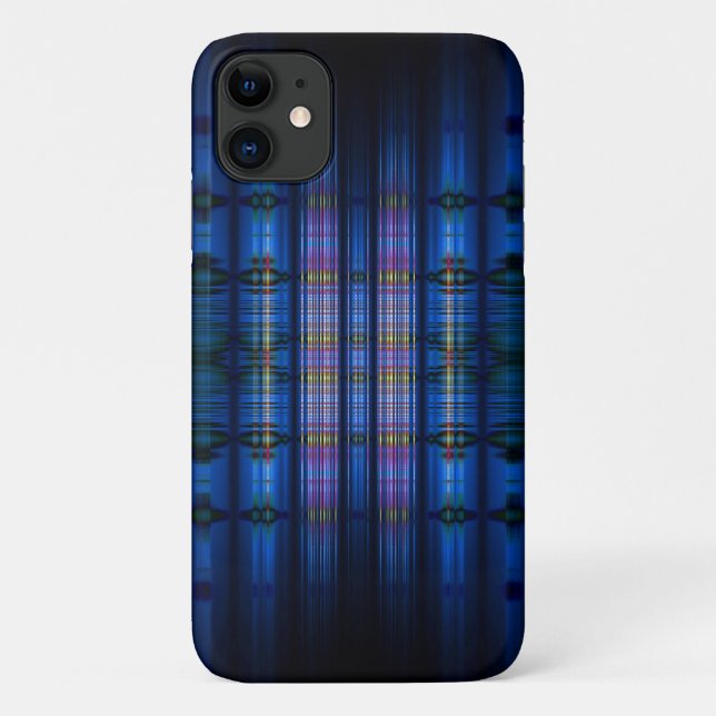 Dark blue blur pattern Case-Mate iPhone case (Back)