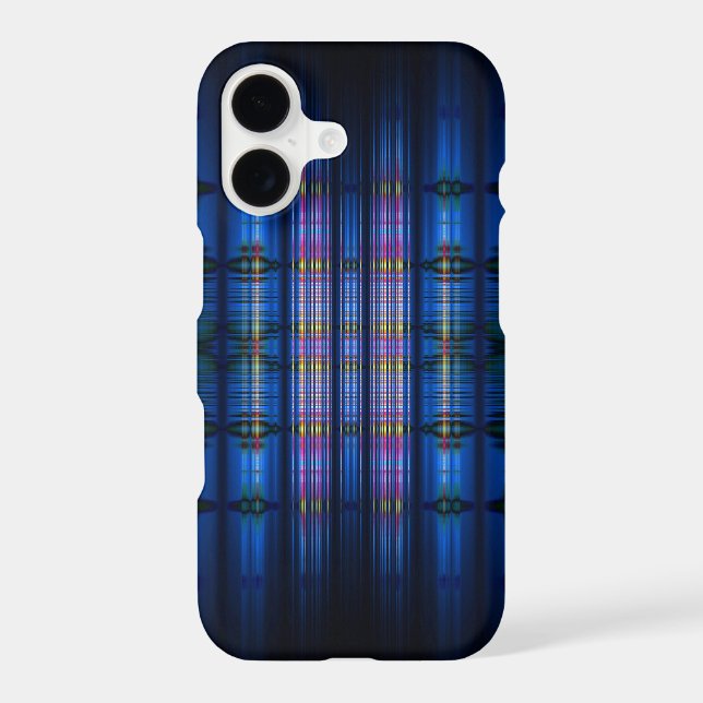 Dark blue blur pattern iphone case (Back)