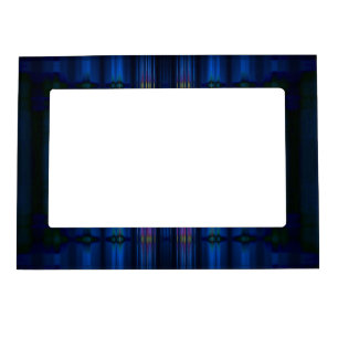 Dark blue blur pattern magnetic frame