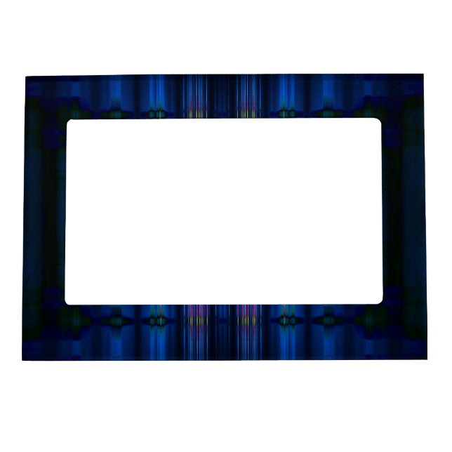 Dark blue blur pattern magnetic frame (Front)