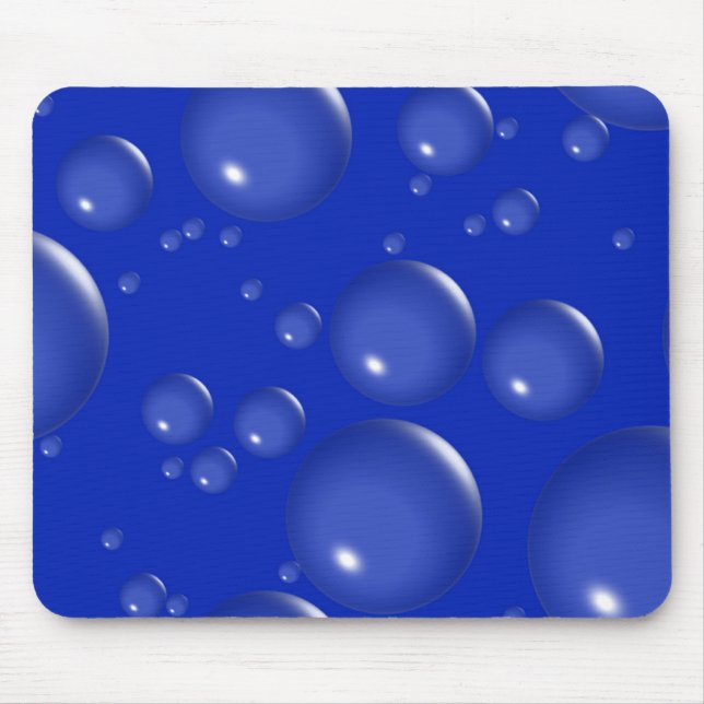 Dark Blue Bubble Mousepad (Front)
