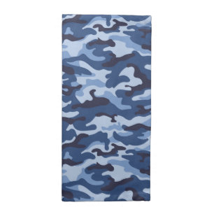 Dark Blue Camouflage Pattern Cloth Napkin
