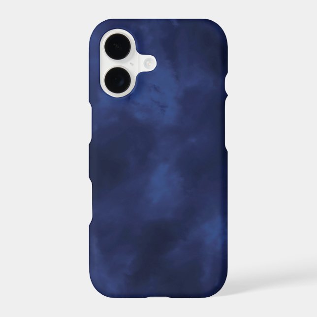 Dark blue clouds iphone case (Back)