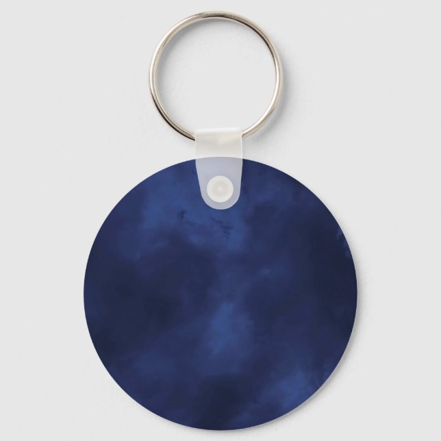 Dark blue clouds keychain (Front)