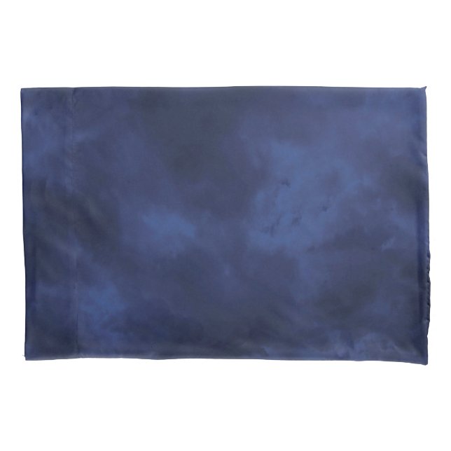 Dark blue clouds pillow case (Front)
