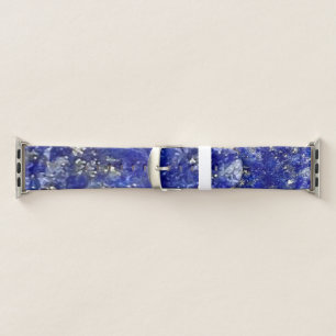 Dark Blue Color Natural Lapis Lazuli Gravel Apple Watch Band