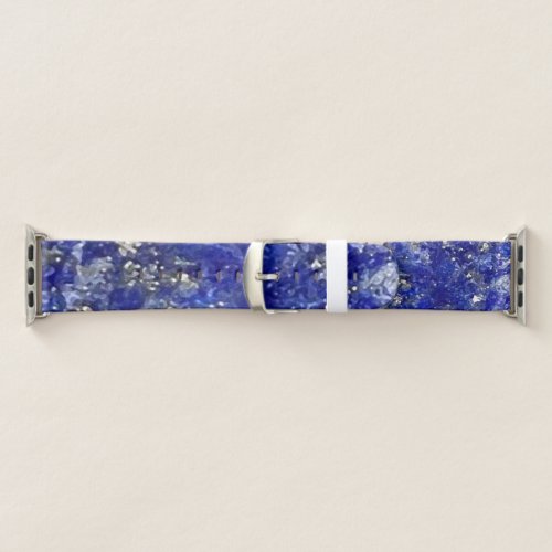 Dark Blue Color Natural Lapis Lazuli Gravel  Apple Watch Band