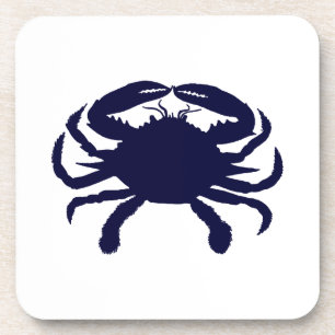 Dark Blue Crab Coaster