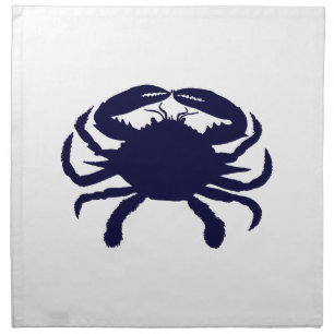 Dark Blue Crab Napkin