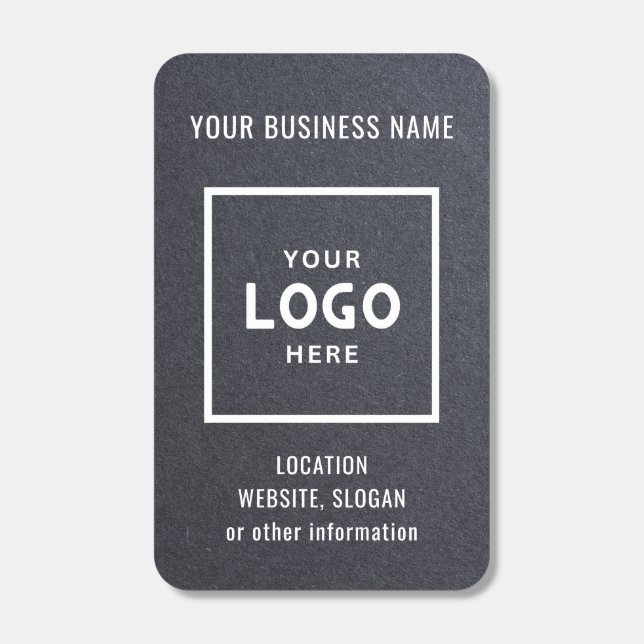 Dark Blue Custom Business Logo Branded Matchboxes (Front)