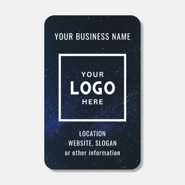 Dark Blue Custom Business Logo Branded Matchboxes (Front)
