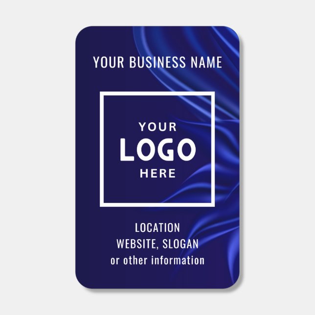 Dark Blue Custom Business Logo Branded Matchboxes (Front)