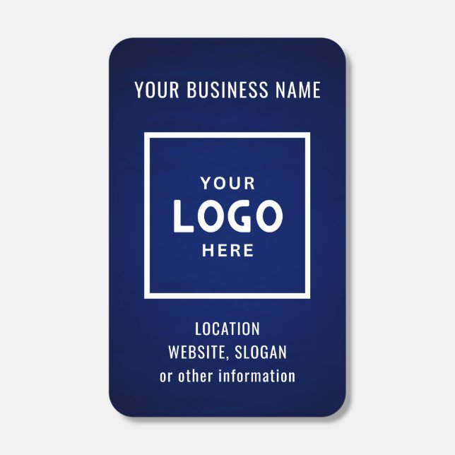 Dark Blue Custom Business Logo Branded Matchboxes (Front)