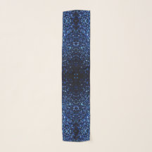 Dark Blue deep shiny faux glitter sparkles Yoga Mat