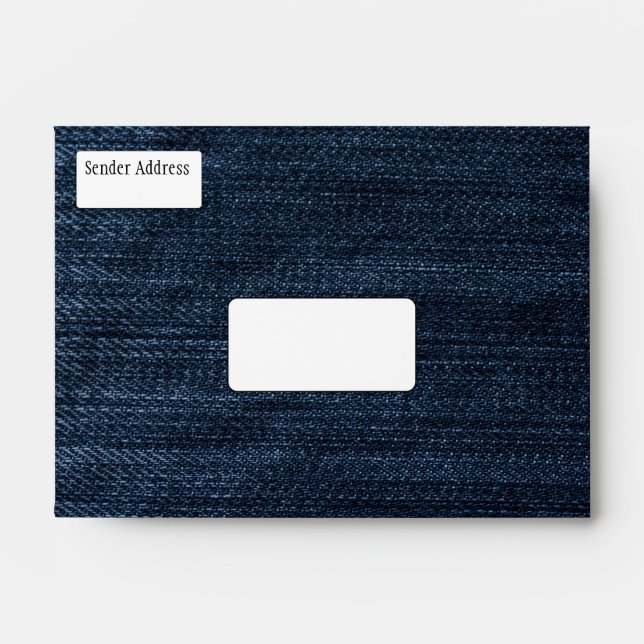 Dark Blue Denim Envelope (Front)