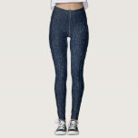 Dark Blue Denim Leggings<br><div class="desc">Leggings with a dark blue denim pattern.</div>