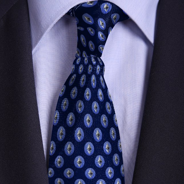 Dark Blue Ethereum Crypto Coin Neck Tie (Creator Uploaded)
