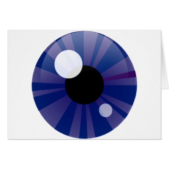 Dark Blue Eye Card
