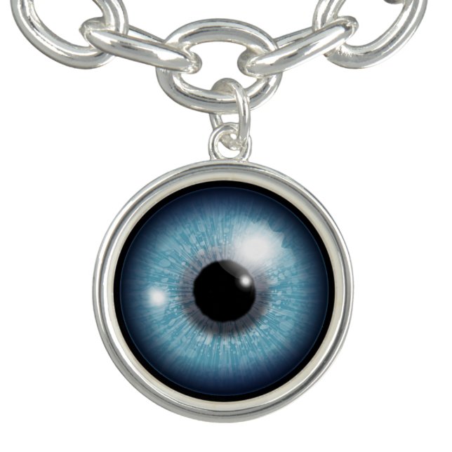 Dark Blue Eye Charm Bracelet (Design)