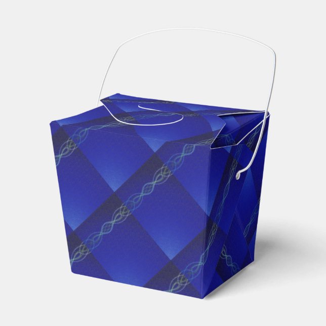 Dark Blue Favor Boxes (Front Side)